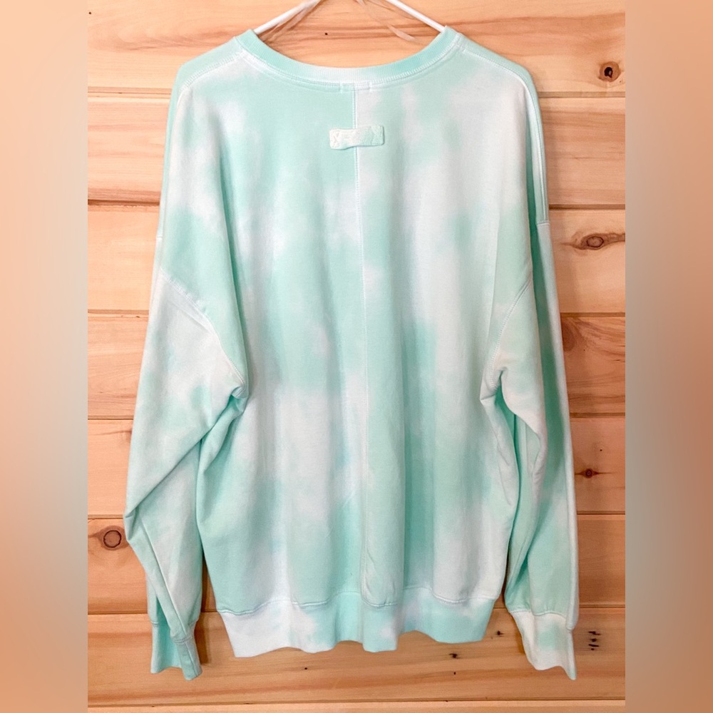 Flirtitude Cozy Tie Dyed Women’s Sweatshirt Baggy Fit Cozy Athletic Sweat Top - Picture 3 of 8